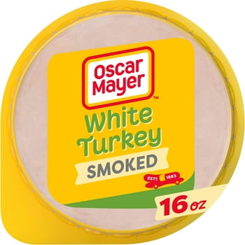 O Mayer Lean Smoked White Sliced Turkey Deli Lunch Meat, 16 oz Package