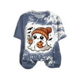 thumbnail image 5 of enyan Cute Ghost Pumpkin Graphic Shirt Fall Tshirt Graphic Tees casual Short Sleeve Tops Womens Halloween Shirt Navy,S, 5 of 5
