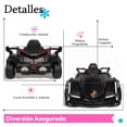 thumbnail image 4 of Montable Eléctrico The Baby Shop - go kart eléctrico, control remoto, 12v, luz, sonido Negro -, 4 of 6