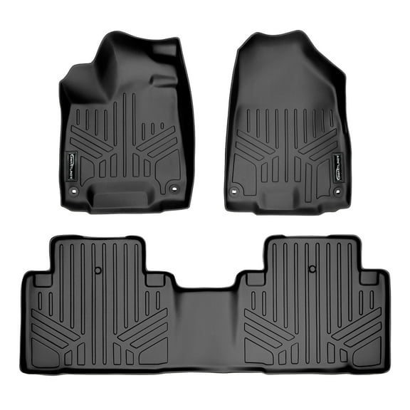SMARTLINER 2 Rows Custom Fit Floor Liners Compatible with 2014 - 2020 Acura MDX (Gasoline)