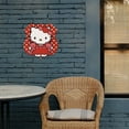 thumbnail image 4 of Hello Kitty Poster shield tin painting vintage tin sign retro plaque kitchen poster cafe bar tavern shop tin painting 12x12Inch, 4 of 5