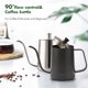 thumbnail image 5 of Irfora Tetera de café de 600 ml, tetera de café, cafetera, cafetera de acero inoxidable con mango, regalo de cumpleaños para amantes del café Irfora Hervidor de café, 5 of 7