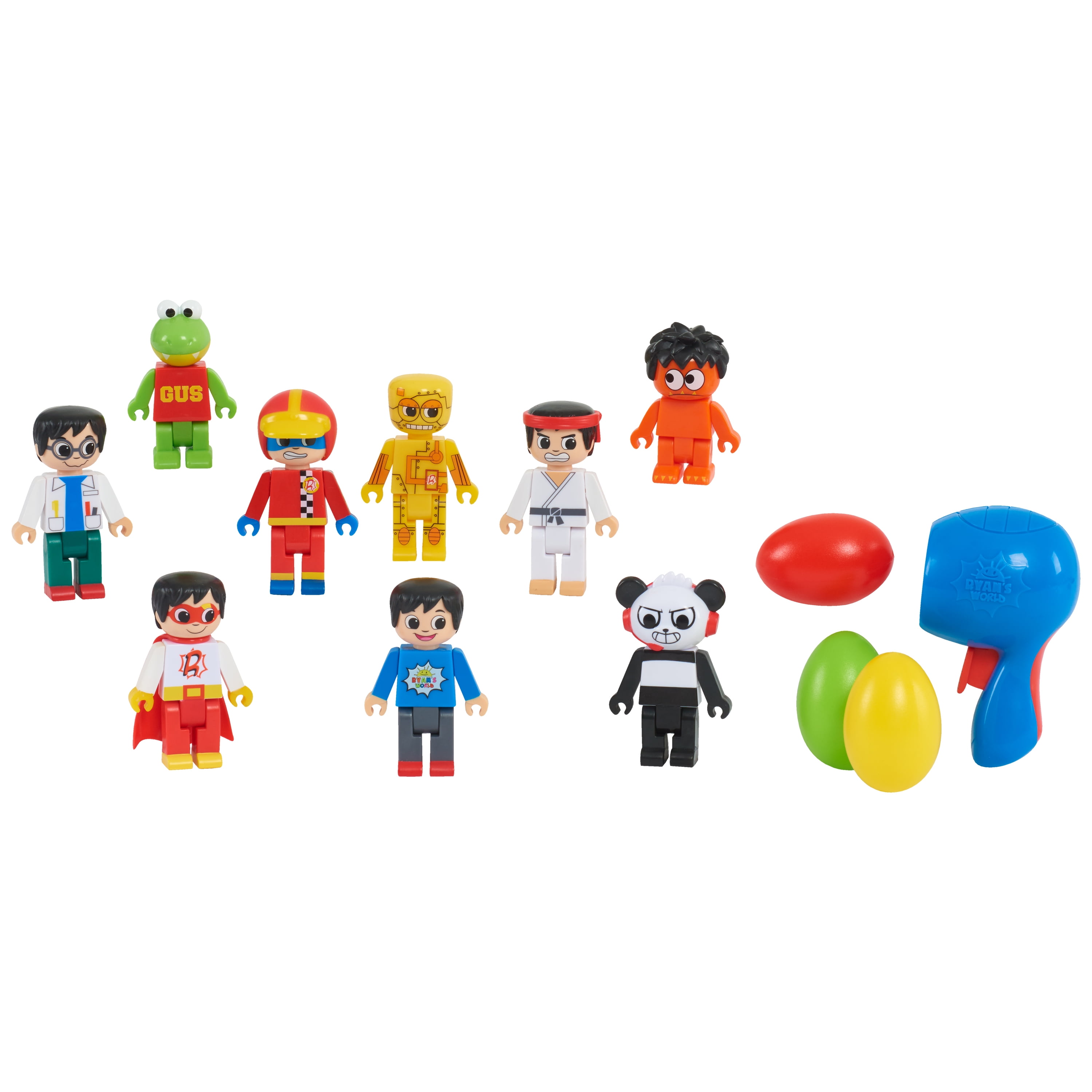 RYAN’S WORLD TUBE PRIZE SURPRISE 7 MYSTERY PRIZES /& SQUISHI FIGS LOT 4 1