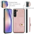 thumbnail image 2 of Case for Samsung Galaxy A54 5G 2023, Detachable Magnetic Wallet Card Cash Slot Case Cover Support Wireless Charging Functional Kickstand Compatible with Samsung Galaxy A54 5G 2023 (Pink), 2 of 15