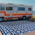 thumbnail image 5 of HUGEAR Outdoor Rugs Clearance 6'x9' Waterproof Patio Rugs Area Rugs Plastic Straw Rugs, Camping RV Rugs for outside, Balcony, Pool, Deck Rug, 5 of 6