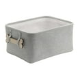 thumbnail image 1 of Zenna Home Herringbone Storage Basket with Dog Bone Handles, Pet Theme, 1 of 7