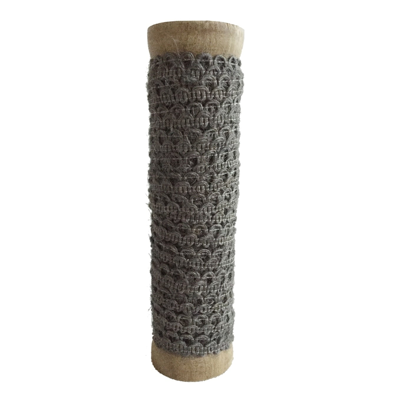 A&B Home  Roped Ribbon Spool Charcoal, White