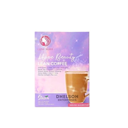 Luna Aura HOPE BEAUTY Lean Coffee, 10 Sachets x 21g