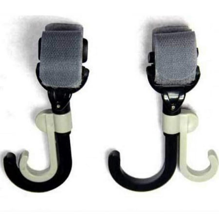 2 Stroller Hook Mommy Hook Stroller Clip Accessories Hanger Strap for Baby Diaper & Caddy Bag - Travel Hanging Purse Clothing Grocery Bags in Walker Wheelchair Rollators & Shopping