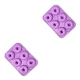 thumbnail image 3 of Ounissouiy Molde para rosquillas Elenxs, molde para hornear rosquillas de 6 rejillas, molde antiadherente para pasteles, galletas, silicona, molde Type1 NO1, 3 of 6