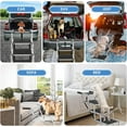 thumbnail image 5 of Dog Stairs for Large Dogs - 5 Step Foldable Dog Ramp for Car Non-Slip Surface Support up to 230lbs - Suitable for SUV,Truck, Sofas, Bed, 5 of 6