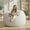 White, variant on MOOSENG Large Bean Bag Chair with Memory Foam, Lounger with Removable Fluffy Cover, Filler Included, for Living Room, Bedroom & Dorm(4.5FT White)