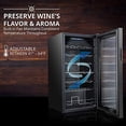 thumbnail image 2 of Ivation 28 Bottle Compressor Wine Cooler Refrigerator W/ Lock, Black, 2 of 7