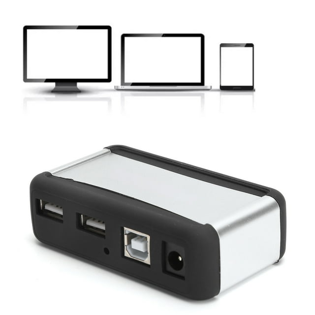High Speed USB 7 Port Hub With Power Supply For Desktop Computers Notebooks - Stable Charging, Small And Portable