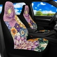 thumbnail image 2 of Binienty Mexico Car Seat Covers Front Seats Only Dahlia Floral Auto Side Air Bag Compatible Seat Covers for Women Girly Automotive Accessories, 2 of 8