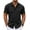 Black, variant on COOFANDY Mens Short Sleeve Shirts Button Down Tops Beach Spread Collar Summer Blouses