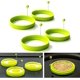 thumbnail image 3 of Molde de silicona para huevos fritos, anillos para huevos de panqueques, molde antiadherente para panqueques, verde, juego de 4 Rojo Verde Cocina, Decoración y Otros, 3 of 4