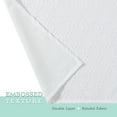 thumbnail image 2 of Diamond Pattern Shower Curtains Fabric 72x72 All White Solid Bathroom Shower Curtains, 2 of 5