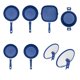 thumbnail image 2 of FLAVORSTONE Deluxe Batería de Cocina Family 20 piezas (Azul), 2 of 5
