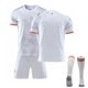 thumbnail image 1 of Camiseta de fútbol sin número 2021 para jóvenes/niños, camiseta de fútbol de visitante, conjunto corto con calcetín-24 (130-140 cm)- BmatwkZeng Bmatwk Jersey, 1 of 2