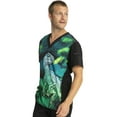 thumbnail image 7 of Tooniforms Scrubs Top For Men V-Neck TF708, L, Jungle Nights, 7 of 7