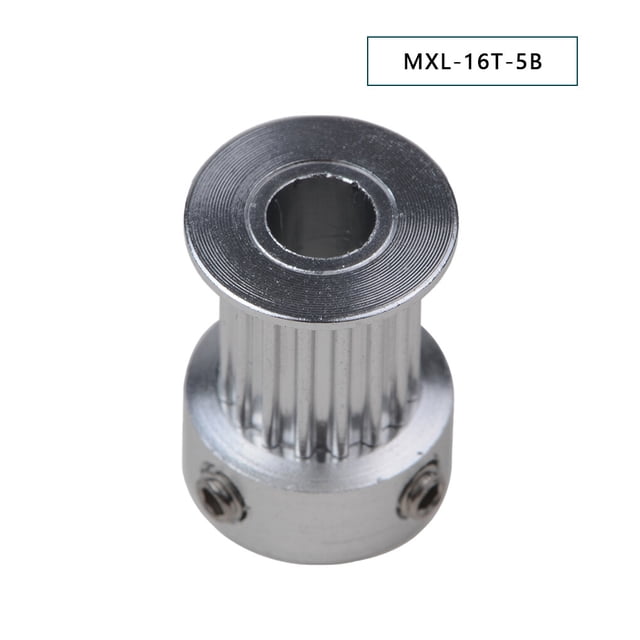 Aluminum Alloy Synchronous Wheel 6mm Belt Wide Printer Accessory 16T Pulley Accessory for 3D Printer, MXL-16T-5B