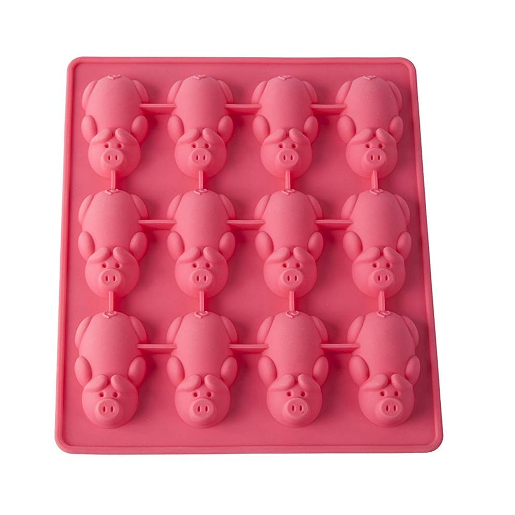 Little Pig Shaped Silicone Cake Baking Pink Mould Multifunction Snack Mould hy Little Pig Shaped Silicone Cake Baking Pink Mould Multifunction Snack Mould hy