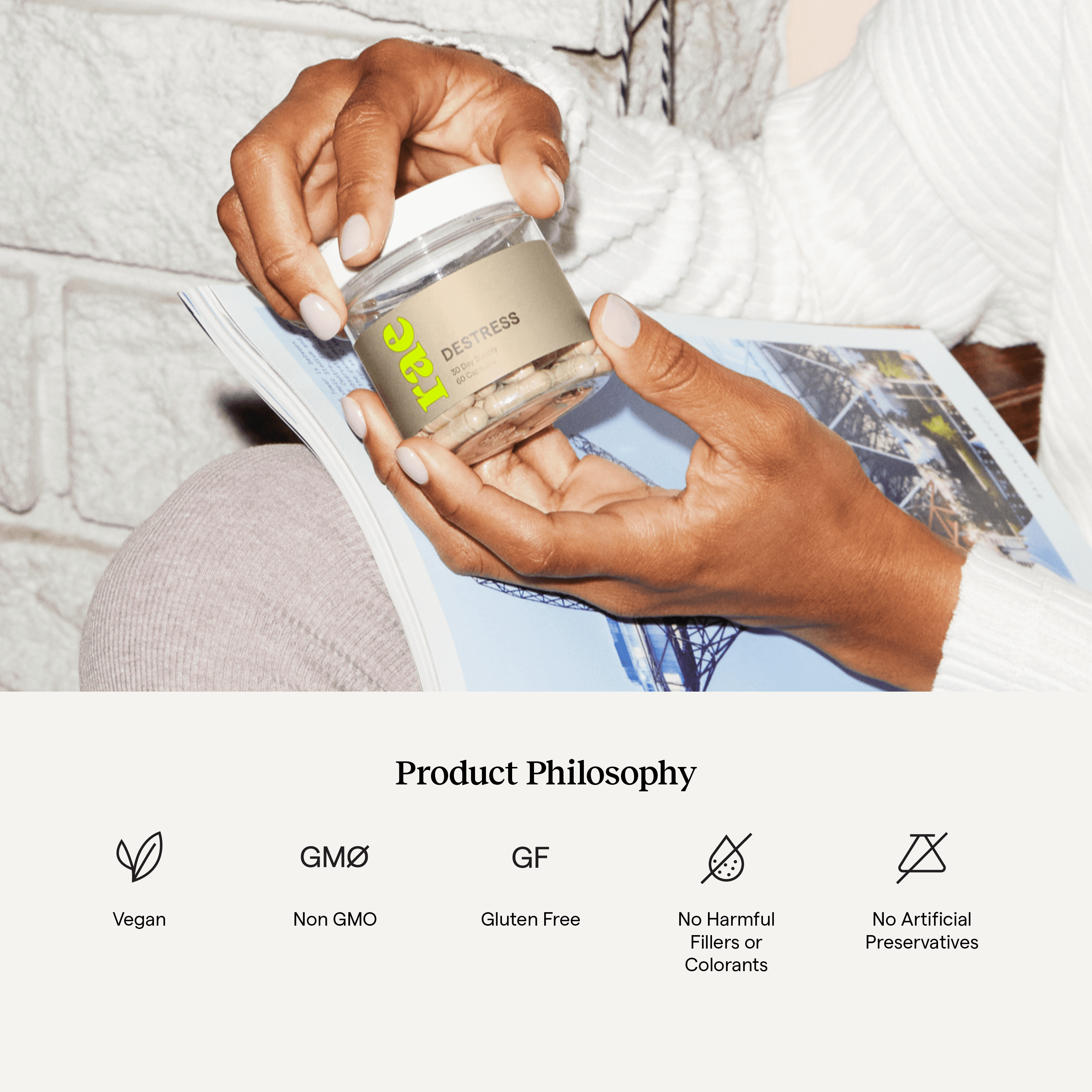 Buy Rae Wellness Destress Supplement, Stress Relief and Mood Support