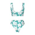 thumbnail image 6 of Rocae Vintage Floral for Bikini Set for Women Two Piece Sexy High Swimsuits Split Crossover Bikini Small, 6 of 9