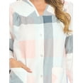 thumbnail image 2 of Casual Nights Women's Floral Snap Front Flannel Duster Long Sleeve Lounger Dress, 2 of 5