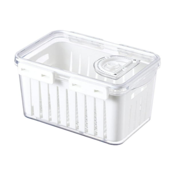 Contenedor de almacenamiento de frutas para refrigerador Contenedor hermético para alimentos Contenedor de almacenamiento de verduras M