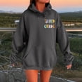 thumbnail image 4 of Back To School Teacher Hoodies for Women 2025 Fall Winter Long Sleeve Hooded Sweatshirt with Pockets Pullover Tops, 4 of 7