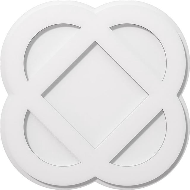 Ekena Millwork CMP20CE 20 in. OD x 8 in. Square Charlotte Architectural Grade PVC Contemporary Ceiling Medallion