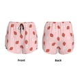 thumbnail image 5 of Lsque Hand Drawn Strawberry Printed Women's Running Shorts with Liner Pockets,Elastic Quick Dry Workout Athletic Gym Yoga Shorts,Womens High Waist Shorts-XX-Large, 5 of 9