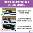 thumbnail image 6 of ERKUL Roof Rack Cross Bars for BMW X5 G05 2019-2024 | Anti-Theft Lock Aluminum Crossbars for Rooftop, Cargo Carrier | Black, 6 of 6