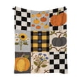 thumbnail image 2 of ShengapQ Cute Fall Blanket, Cozy Flannel Nap Blanket, Lightweight Heat Retaining Throw Blanket for Home Decor, Perfect for Autumn and Thanksgiving, Soft and Portable Blanket, 39×28in, 2 of 6