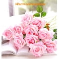 thumbnail image 7 of Zukuco 10 PCS Artificial Rose Flower Silk Roses Bouquet with Long Stem Fake for DIY Wedding Party Home Halloween Christmas Decoration (Pink), 7 of 7