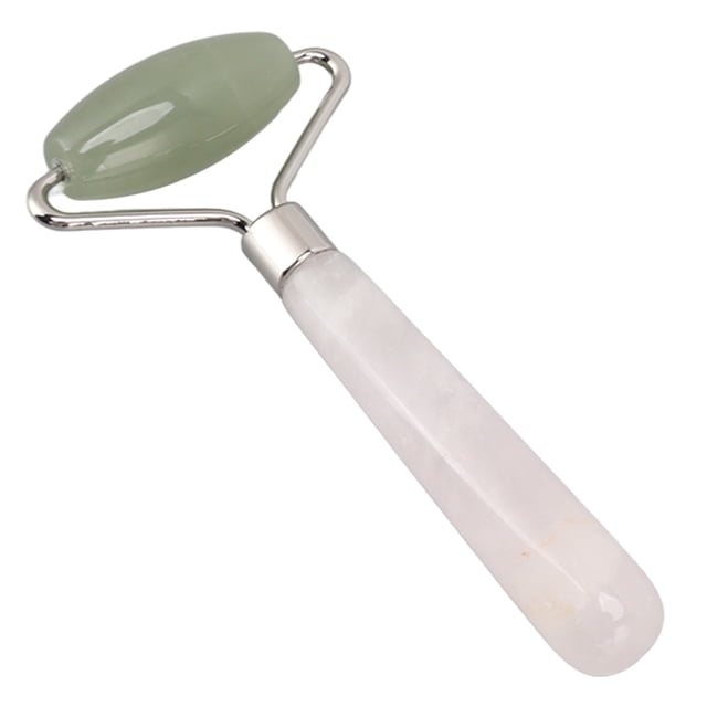 Rodillo De Jade para La Cara, Estiramiento De La Piel Hecho A Mano, Rodillo Masajeador Facial Reductor De Hinchazón Finamente Pulido, Rodillo Facial para El Cuidado De La Piel