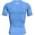 thumbnail image 6 of Under Armour Mens HeatGear Compression Short-Sleeve T-Shirt Carolina Blue 475/White XX-Large, 6 of 6