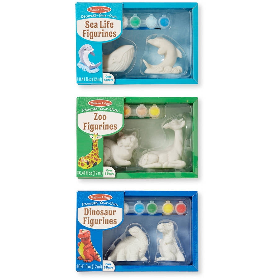 Melissa And Doug Decorate Your Own Sea Life Figurines Set NEW Toys Arts Crafts 