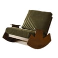 thumbnail image 2 of Mecedora Sofá Salón Sofá Silla de Lectura Muebles Informales Elegantes Sillón Sofá Perezoso para Dormitorio Hogar Sala de Estar Al Aire Libre Pana Verde, 2 of 8