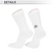 thumbnail image 4 of Calcetines de ciclismo Unique Bargains absorbentes de sudor, transpirables, anti-fricción, calcetines de bicicleta al aire libre, blancos, talla única, neutros y universales, 1 par, 4 of 6