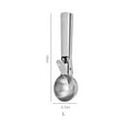 thumbnail image 3 of Darzheoy Large Ice Cream Scoop, Stainless Steel Ice Cream Scooper with Trigger, Anti-Freeze Handle, Icecream Scoop Spoon for Gelatos, Frozen Yogurt, Fruit, Sundaes, 3 of 9