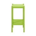 thumbnail image 6 of Costaelm Paradise 36" Outdoor Adirondack HDPE 2-Tier Patio Side Table, Lime, 6 of 14
