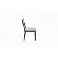 thumbnail image 3 of Peppercorn Finish Elm Veneer Dining Chairs - 2-Pack with Upholstered Seat and Back, 3 of 5