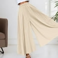thumbnail image 3 of SIYUDAN Womens Trousers Pants For Women Casual BeigeAdult Pants Women Loose Pants For Women Summer High Waisted Wide Leg Pants For Women Womens Capris For Summer, 3 of 7