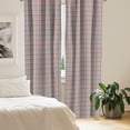 thumbnail image 2 of Ambesonne Checkered Curtains, Fresh Summer Gingham, Pair of 28"x84", Multicolor, 2 of 5