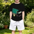 thumbnail image 2 of Huowey Boys Toddler Funny Graphic Tee Top Short Sleeve Lightweight Crewneck Cute Cartoon Print Loose Fit Everyday Tees Comfortable Fit Summer Base T Shirts Sofr Kids Clothes,10-11 Years, 2 of 4