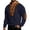 Navy, variant on Fnooota Men's Sweatshirts, Pullover Lace up Henley Collar Long Sleeve Corduroy Fall Tops Khaki Size S-3XL