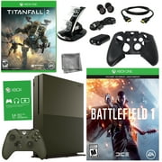 Xbox One S 1TB Battlefield 1 Green Bundle With Titanfall 2 & 8 in 1 Kit